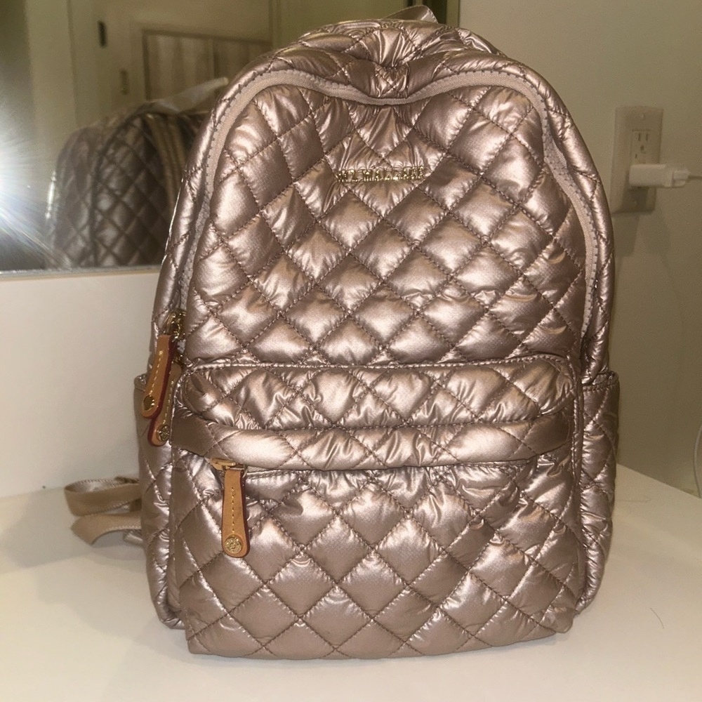 MZ Wallace Rosegold Mini Backpack